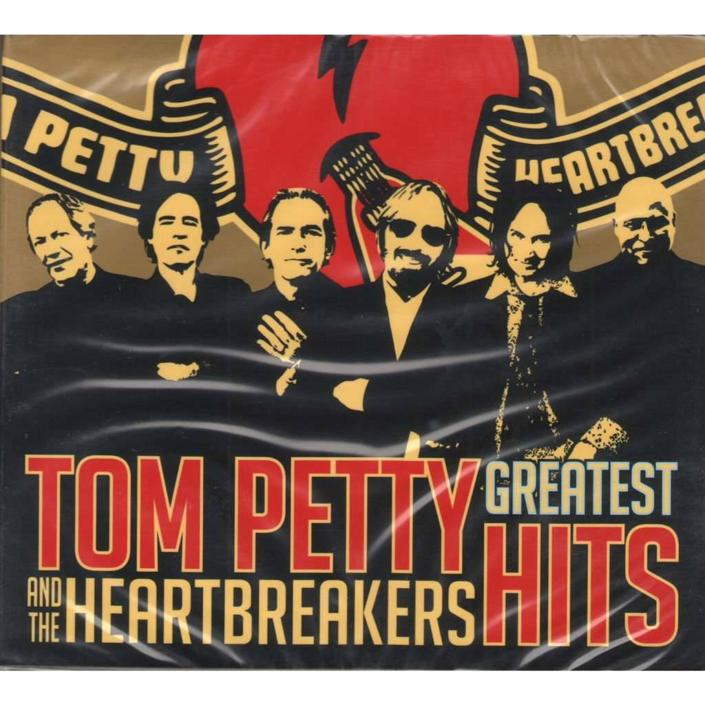 Digital Kunstværk Tapet med Tom Petty og The Heartbreakers Bedste Hits Wallpaper