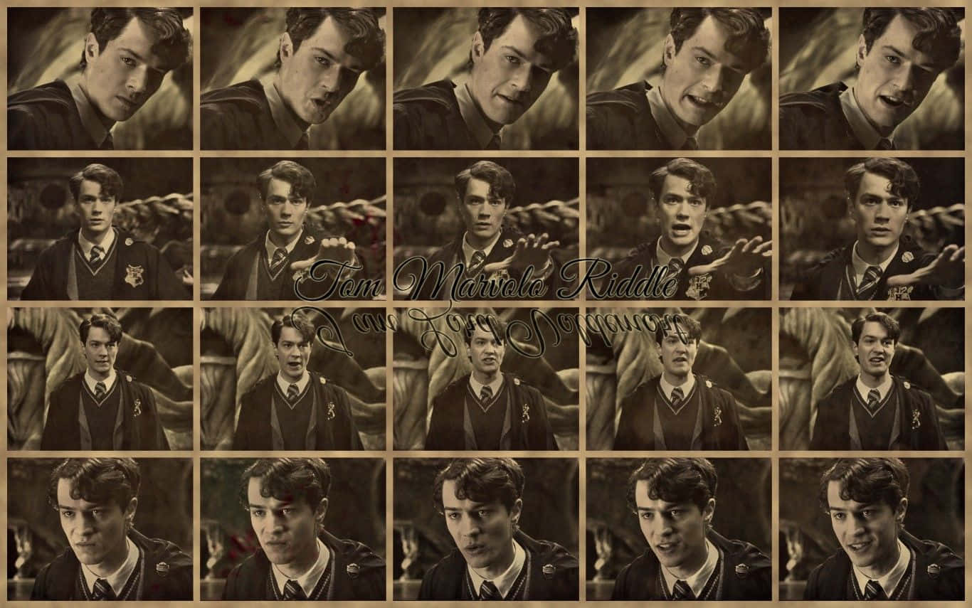Young Tom Riddle in the Slytherin Common Room Wallpaper
