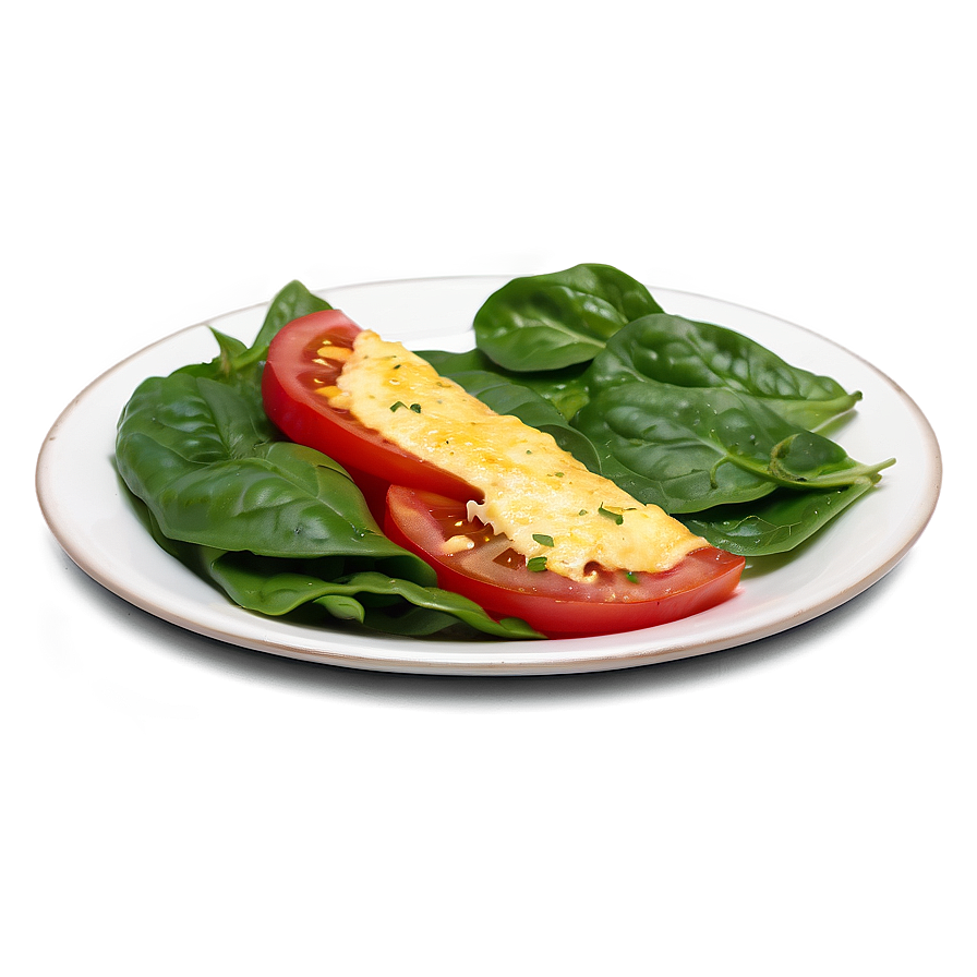 Tomato And Spinach Omelette Png Eaq PNG