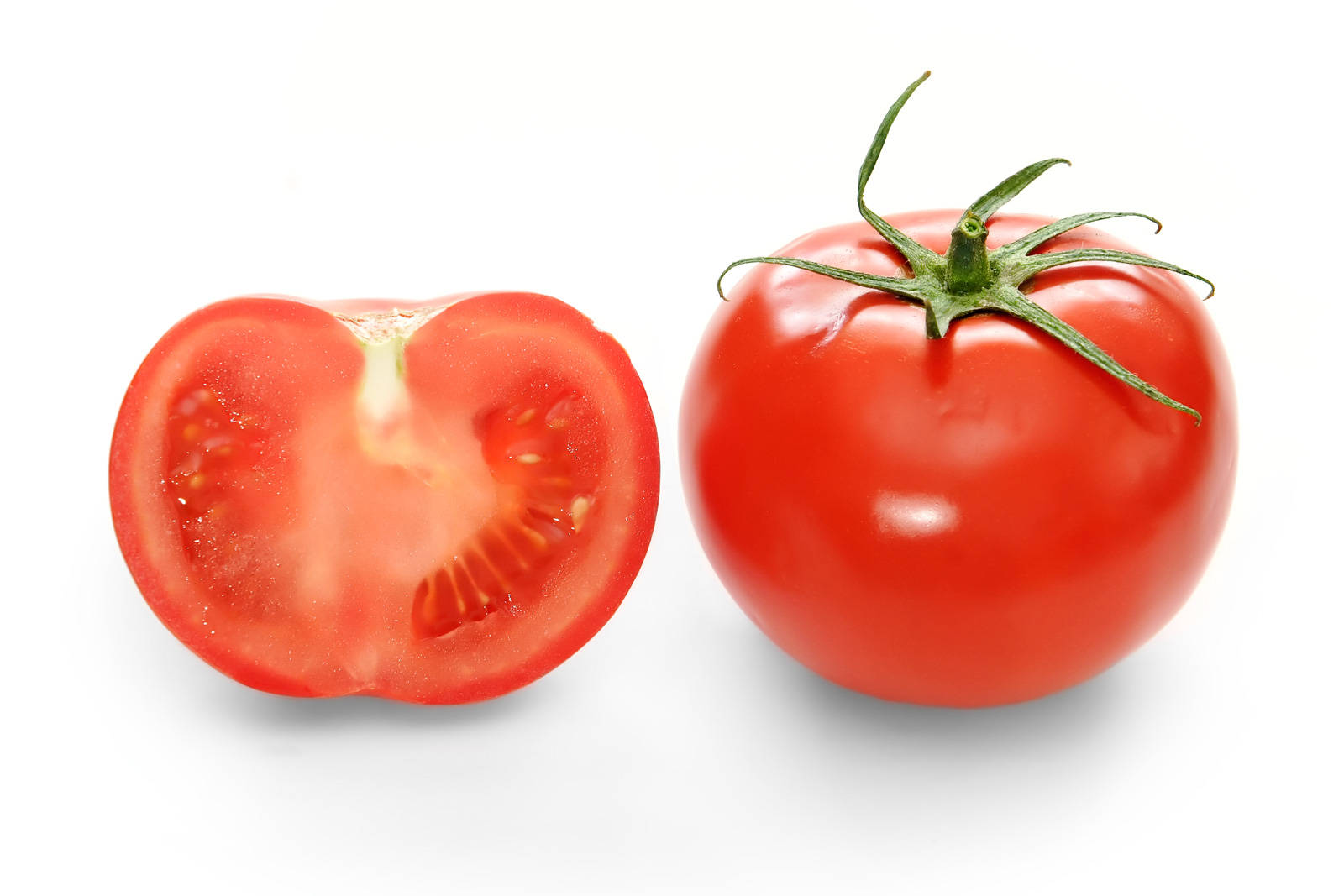 Tomato Fruits Cut In Half Wallpaper