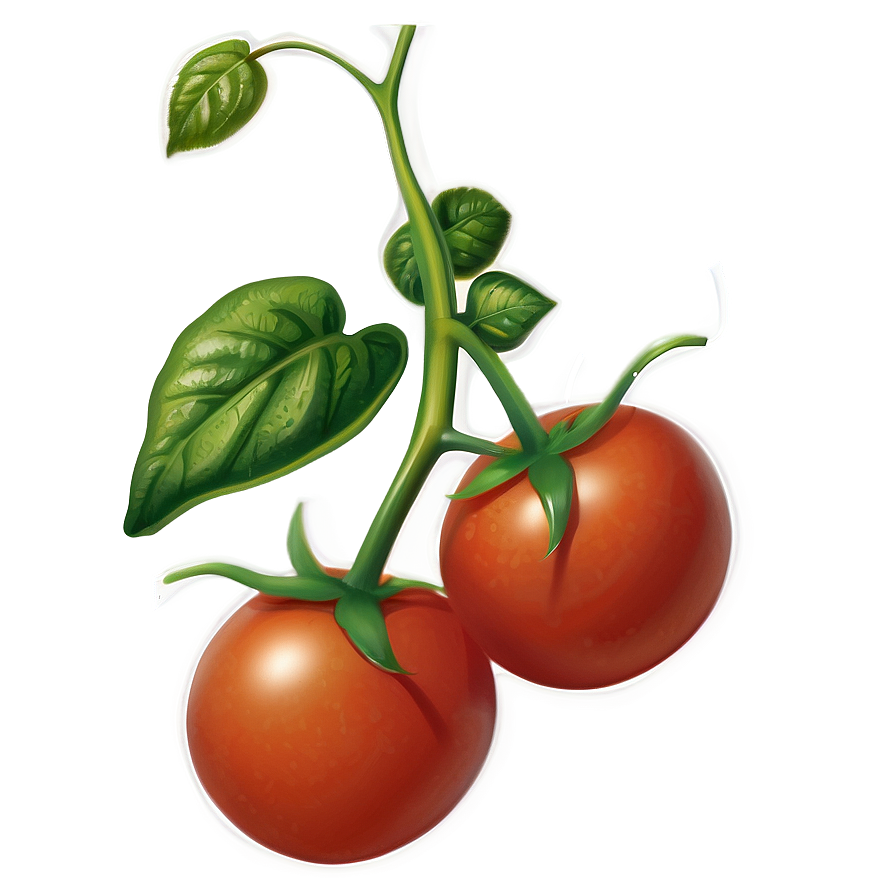 Tomato On Vine Png Xrd PNG