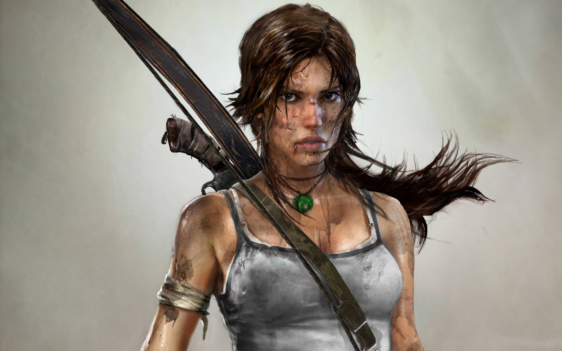 Follow Lara Croft on her latest quest of treasure hunting and danger in Tomb Raider 9 Wallpaper