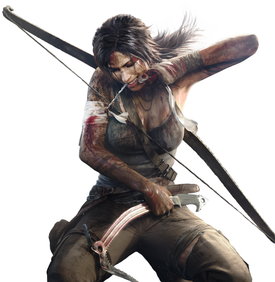 Tomb Raider Action Pose PNG