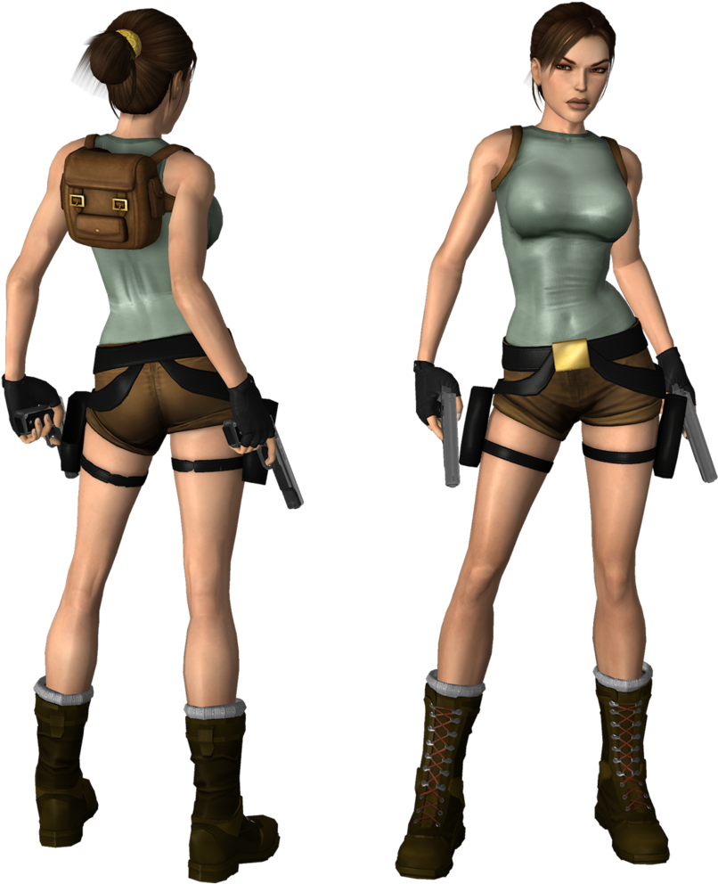 Tomb Raider Classic Lara Croft Model PNG