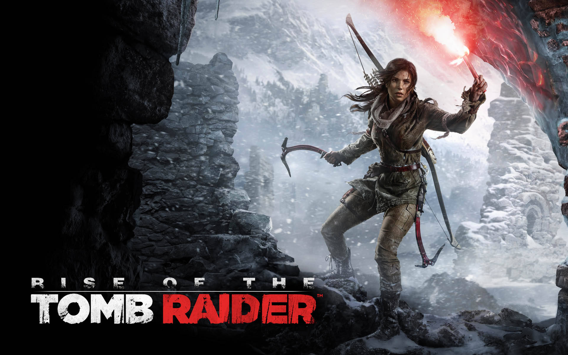 Laracroft, Den Ikoniska Tomb Raider - Bilddesktop Eller Mobilbakgrund. Wallpaper