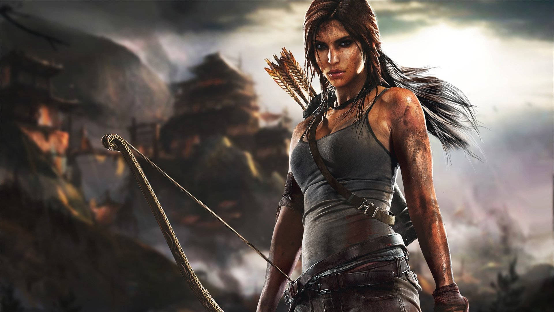 Afdæk skjulte relikvier i den spændende verden af Tomb Raider! Wallpaper