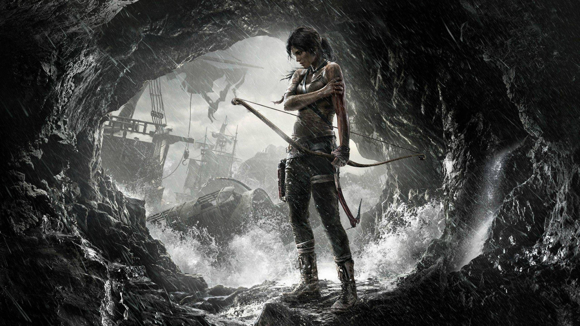 Posterdi Tomb Raider Game 2013 Sfondo