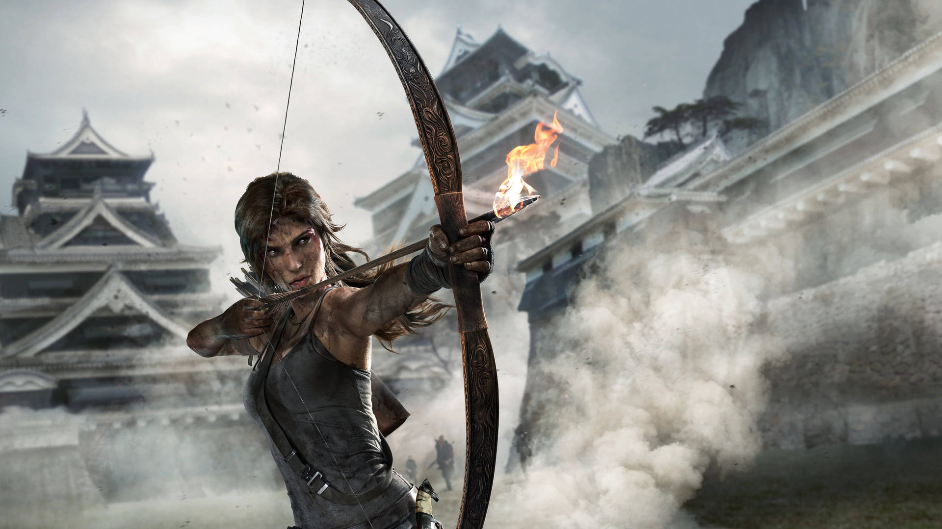 "unlock The Fearsome Secrets Of Tomb Raider" Wallpaper