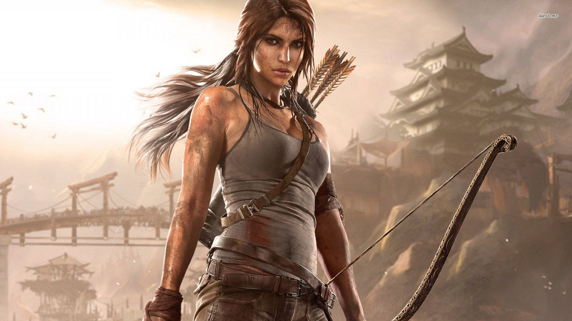 Kølig Tomb Raider spil skrivebords tapet Wallpaper