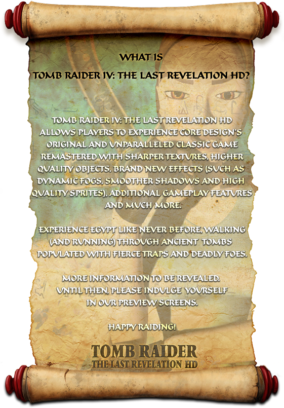 Tomb Raider I V The Last Revelation H D Announcement PNG