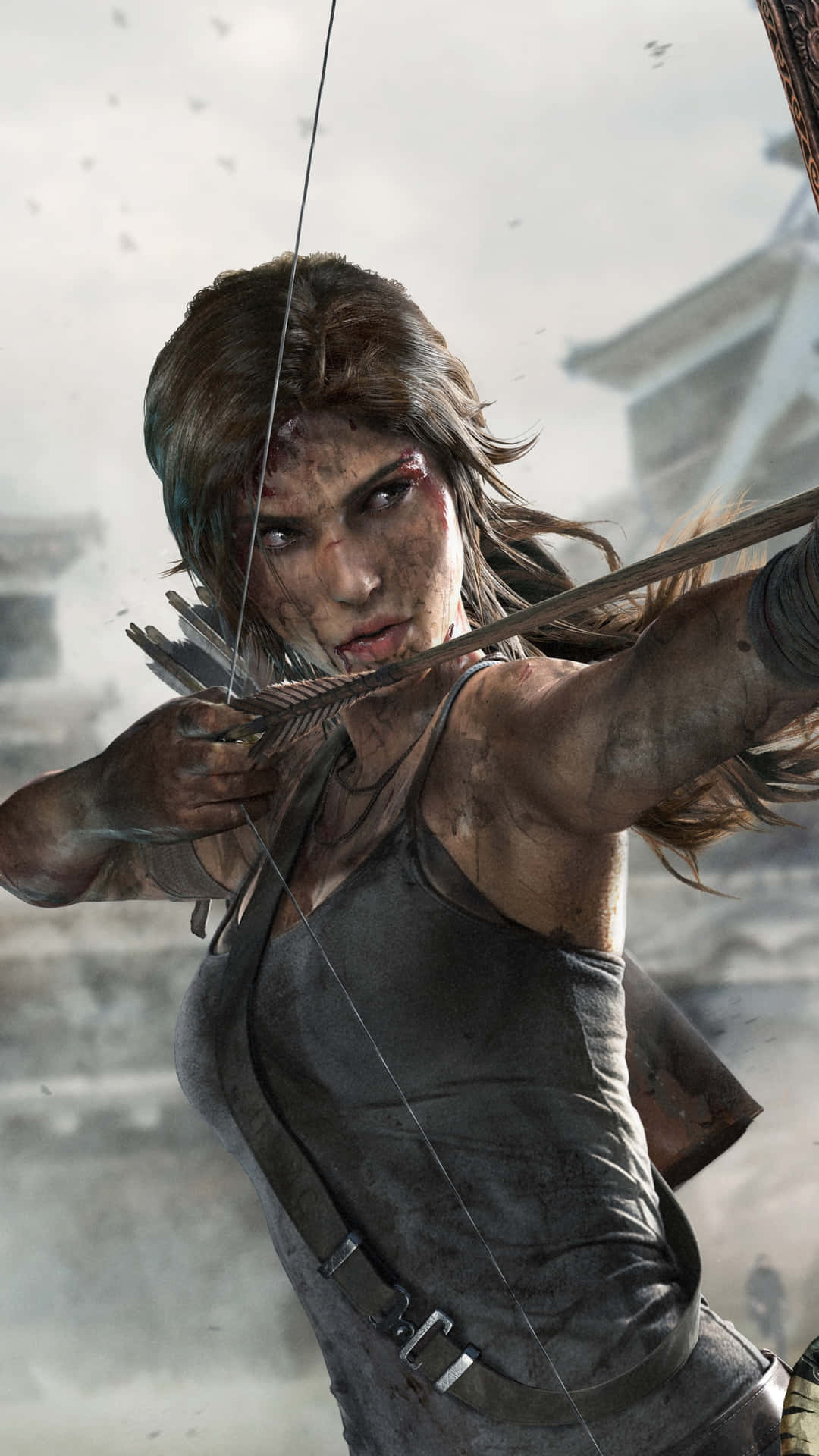 Gördig Redo Att Krossa Allt Med Tomb Raider-tema Till Iphone 5s. Wallpaper