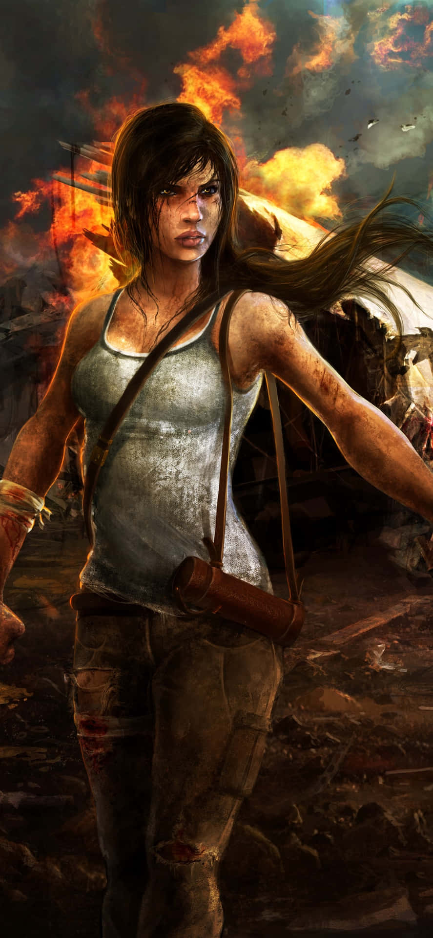 Tomb Raider Iphone 5s Mobile Game Wallpaper