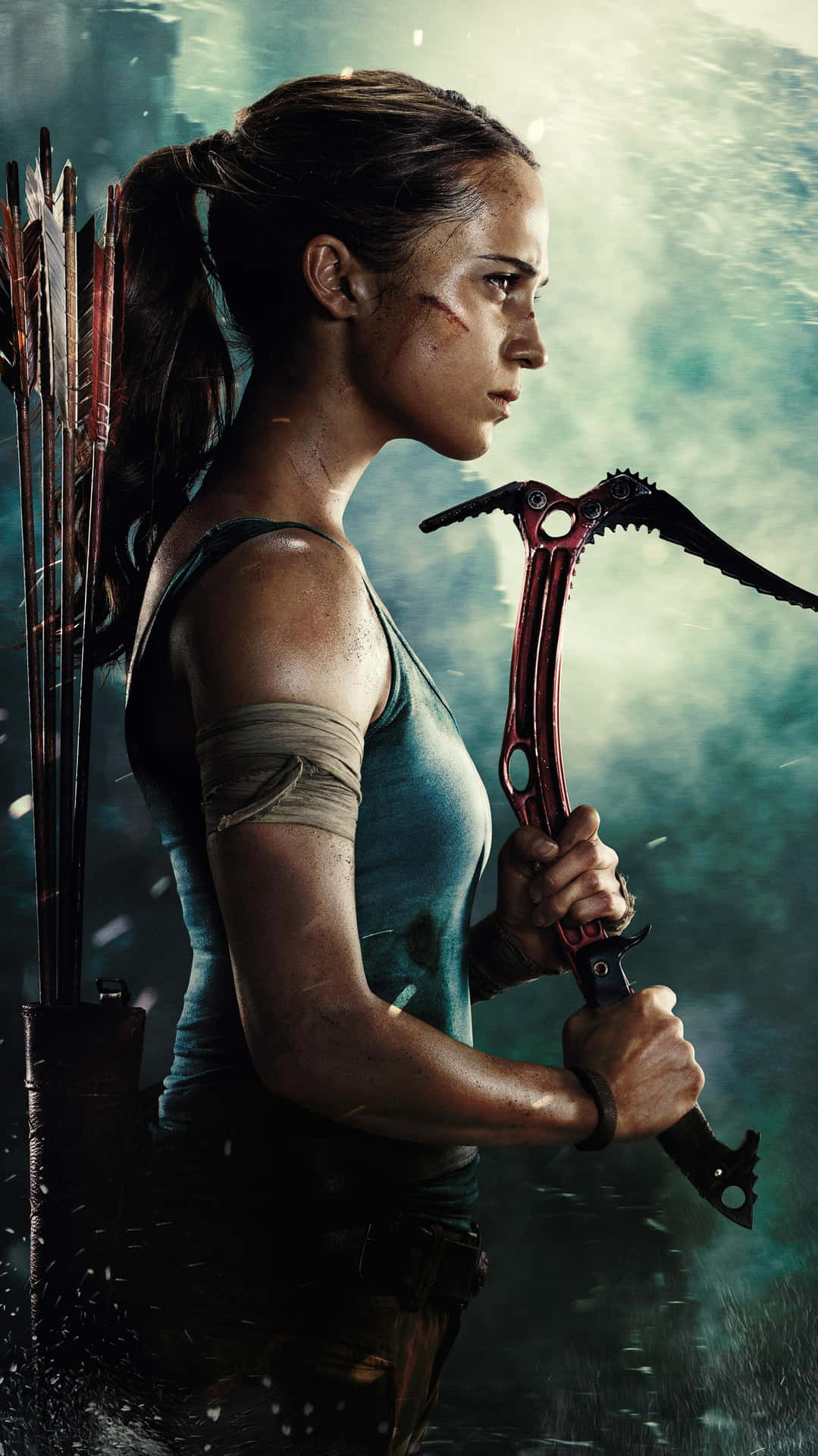Meisternsie Neue Herausforderungen Mit Der Legendären Lara Croft. Wallpaper
