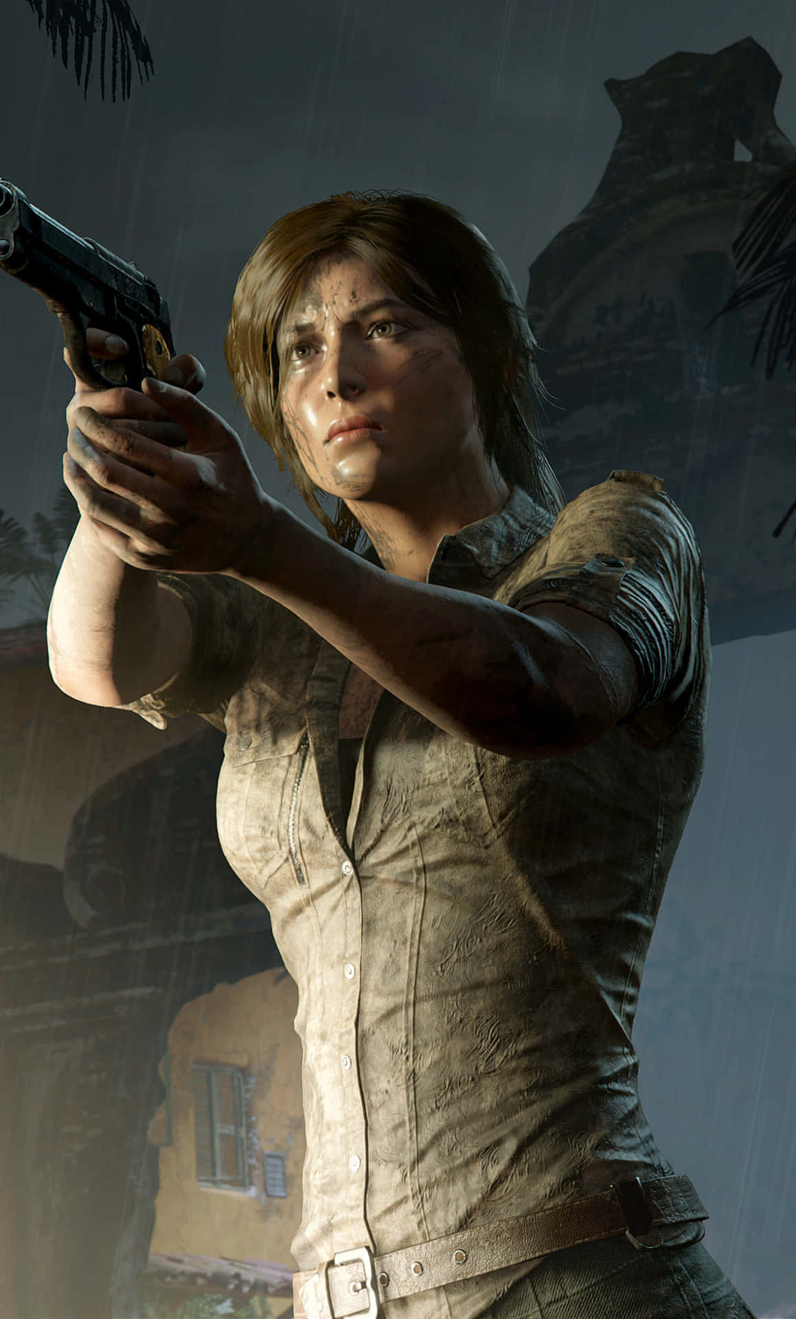 Erobravärlden Med Tomb Raider Iphone 5s. Wallpaper