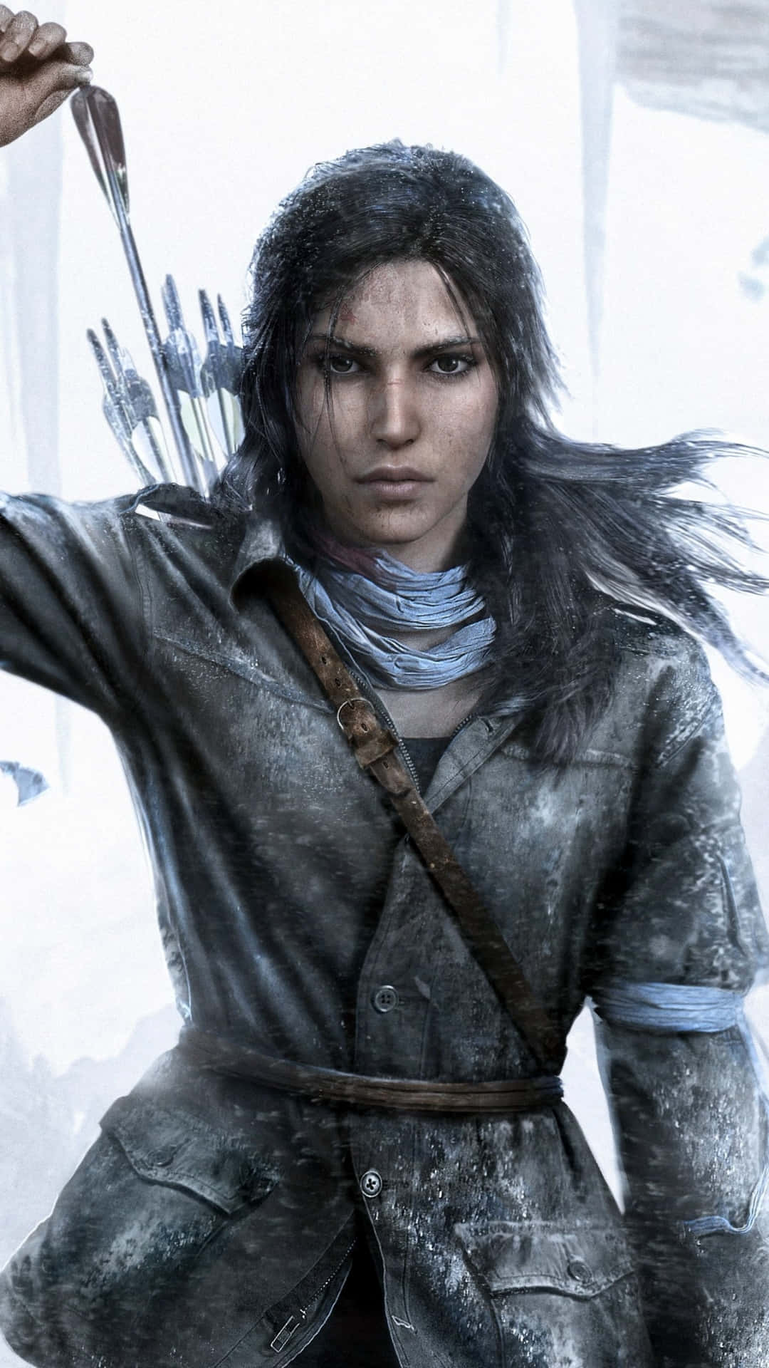 Tomb Raider Croft In Winter Iphone 5s Wallpaper