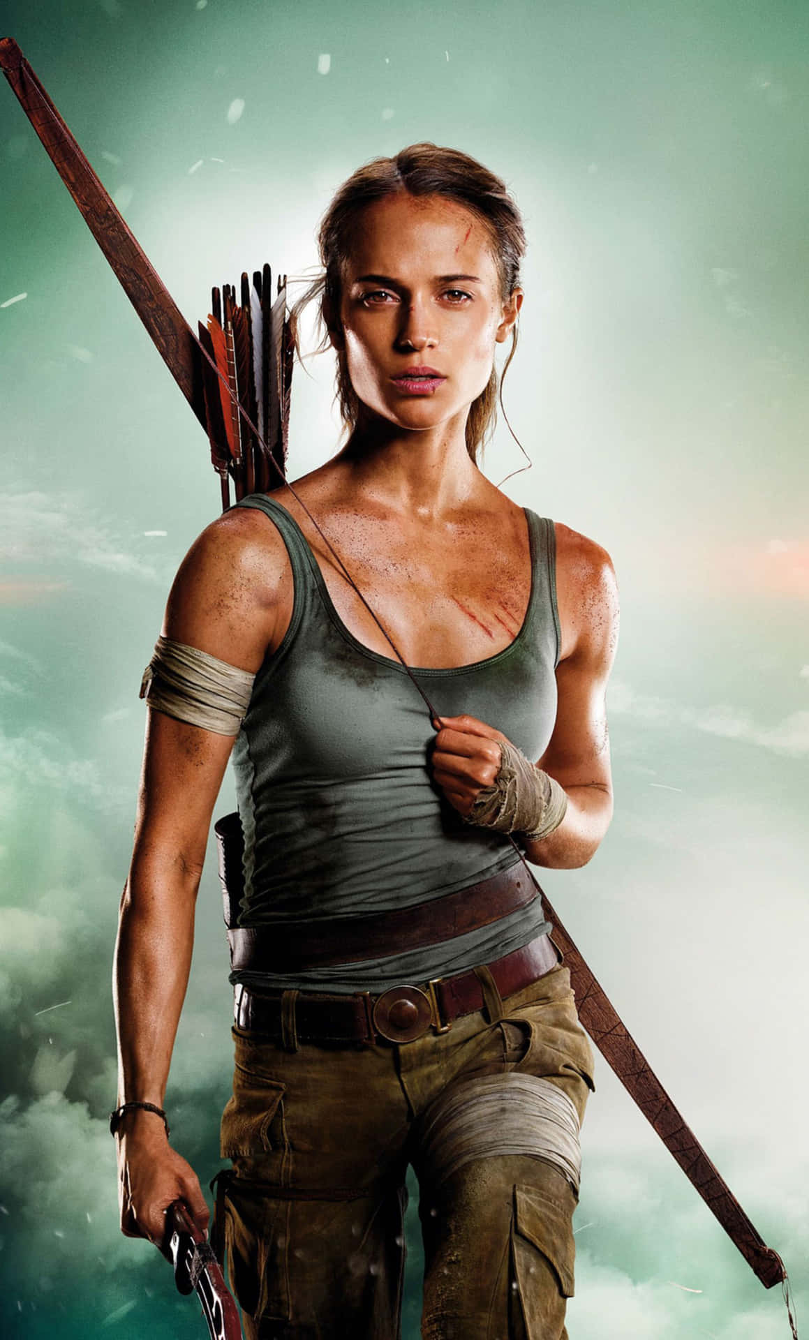 Gør dig klar til en episk eventyr med Tomb Raider Phone Tapet. Wallpaper