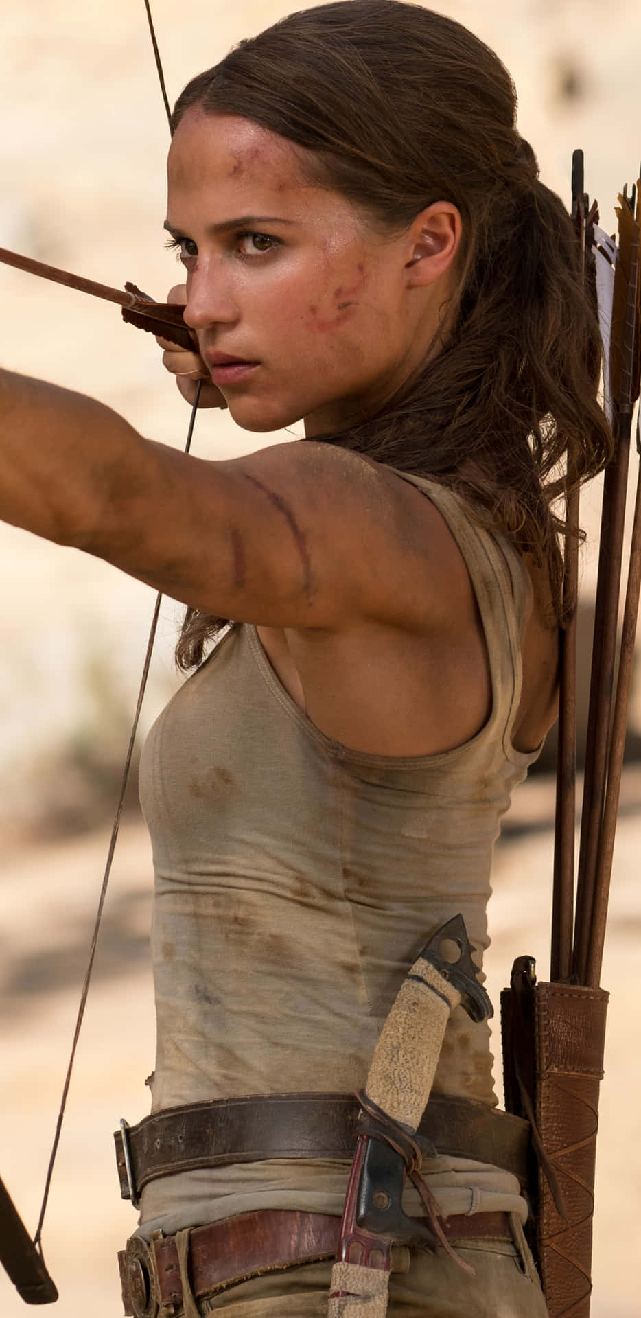 Machensie Sich Bereit Für Ihr Nächstes Abenteuer Mit Dem Tomb Raider-handy. Wallpaper