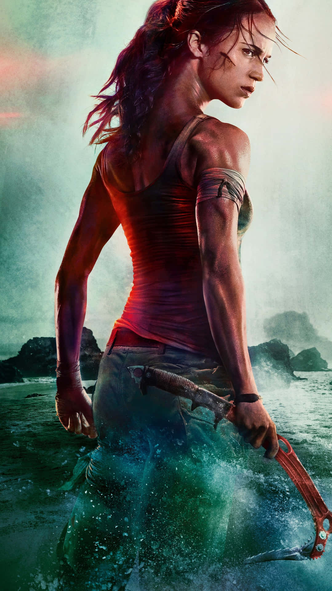 Erlebensie Das Abenteuer Mit Dem Tomb Raider-handy Wallpaper
