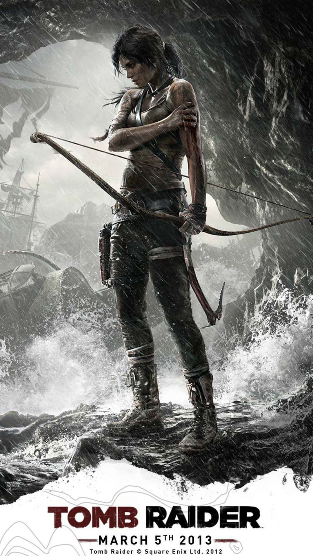 Experience the power of the new Tomb Raider Phone Wallpaper