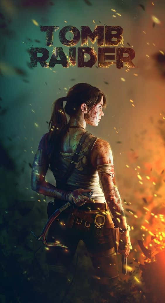 Förbliherre I Ditt Universum Med Tomb Raider Telefonen. Wallpaper