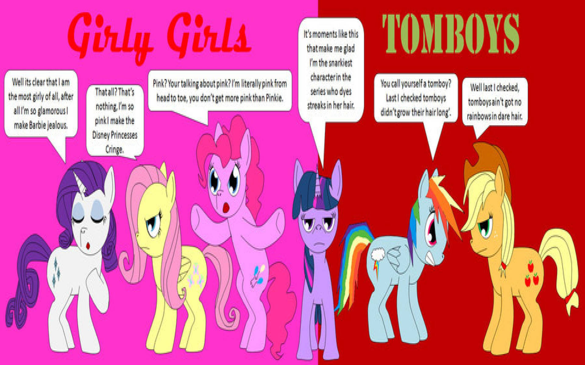 Tomboy Aesthetic Ponies Wallpaper