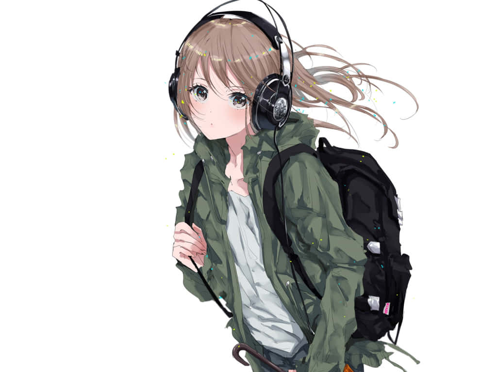 Download Tomboy Anime Girl With Headphones Wallpaper  Wallpaperscom