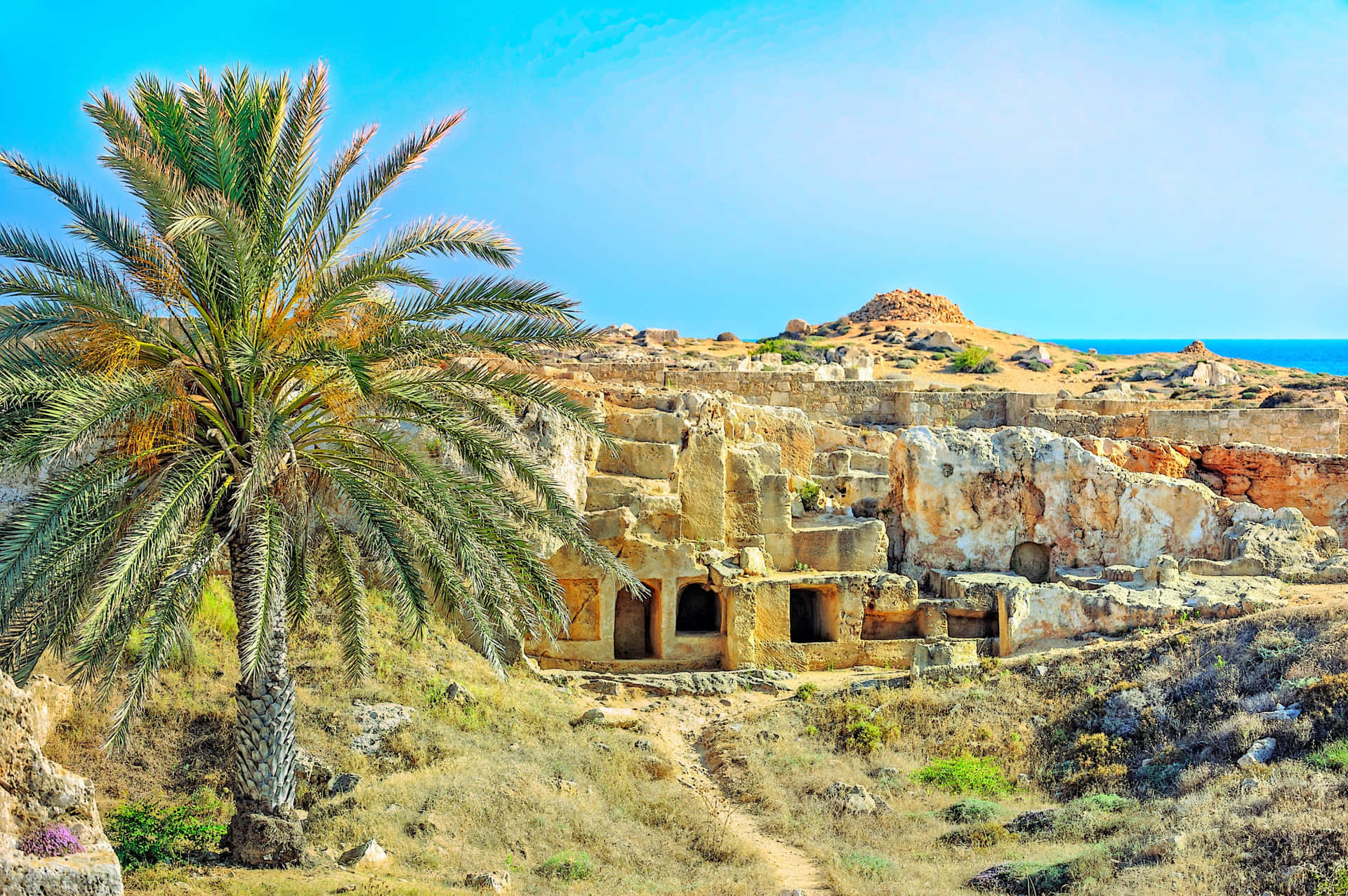 Tombs_of_the_ Kings_ Ancient_ Site_ Cyprus Wallpaper