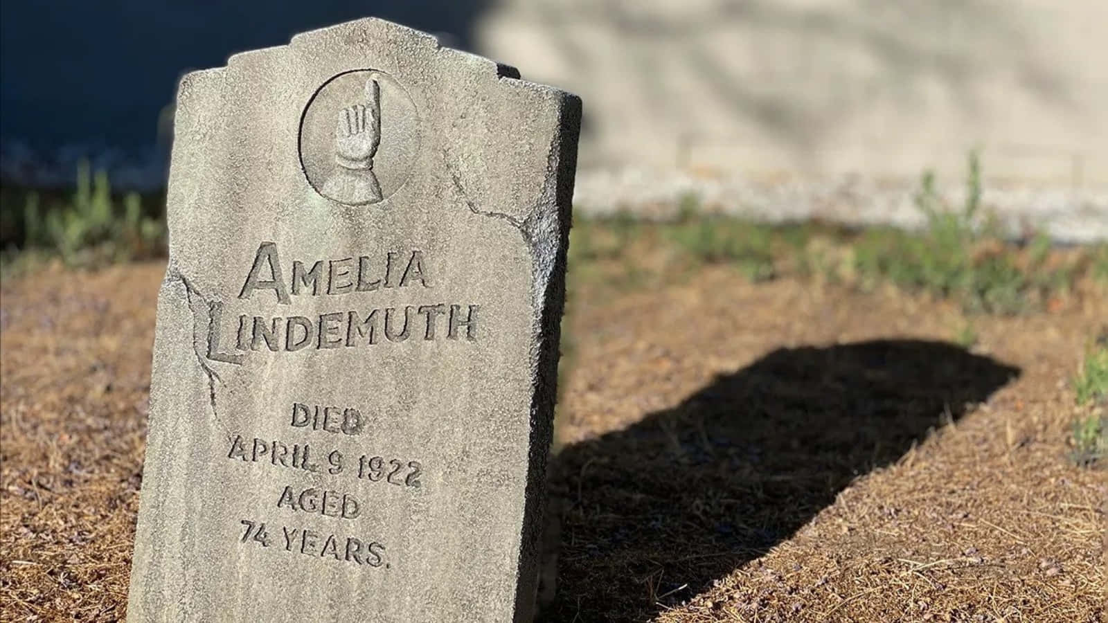 A Gravestone With The Name Amelia Underwood