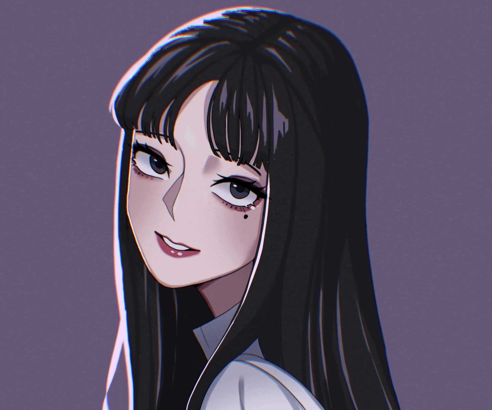 Tomie In White Wallpaper