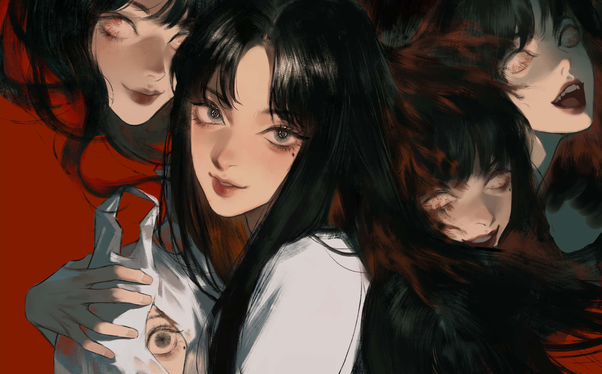 Tomie And Other Girls Wallpaper