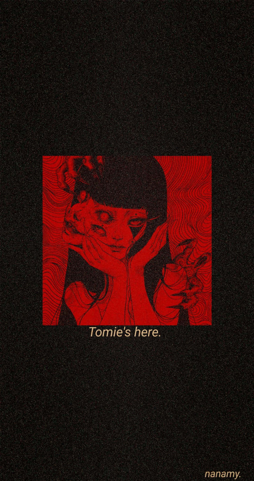 Tomie Red Poster Wallpaper