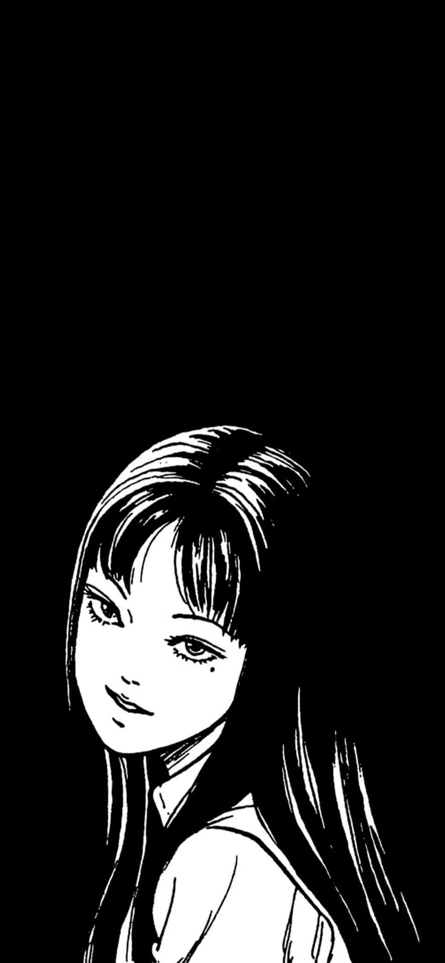 Download Tomie With Long Hair Wallpaper | Wallpapers.com