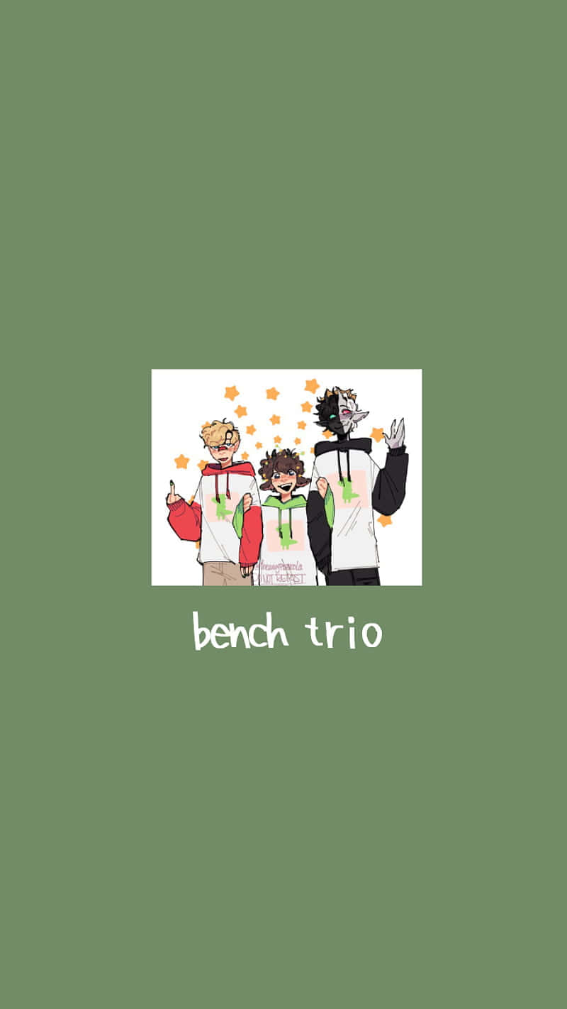Tommy And Turbo Bench Trio Wallpaper