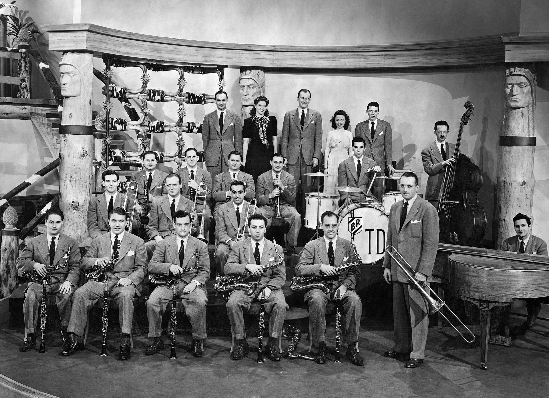 Fotografiadi Gruppo Della Tommy Dorsey And His Orchestra Sfondo