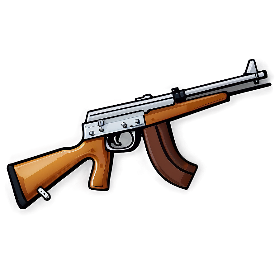 Tommy Gun Vector Png Fix PNG