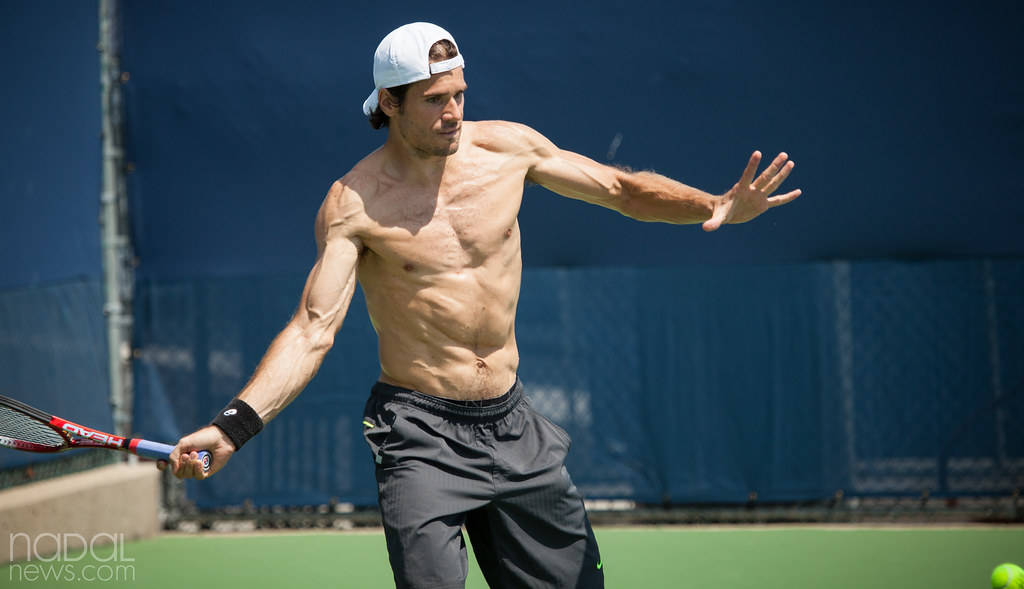 Tommy Haas Playing Bare-chested Wallpaper