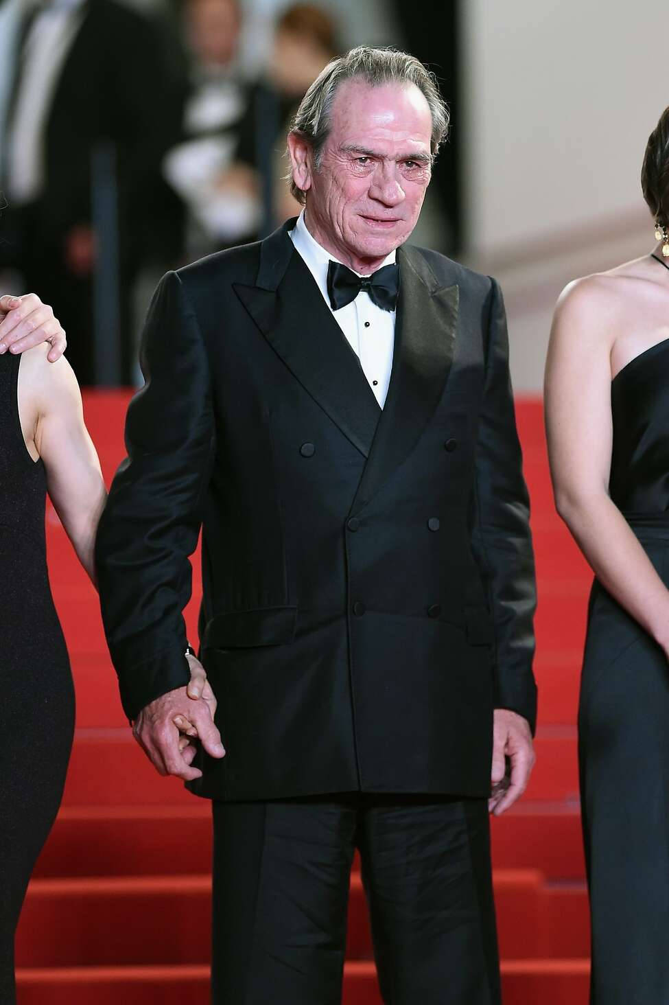 L'attoredi Hollywood Tommy Lee Jones Si Presenta Al Festival Del Cinema Di Cannes. Sfondo