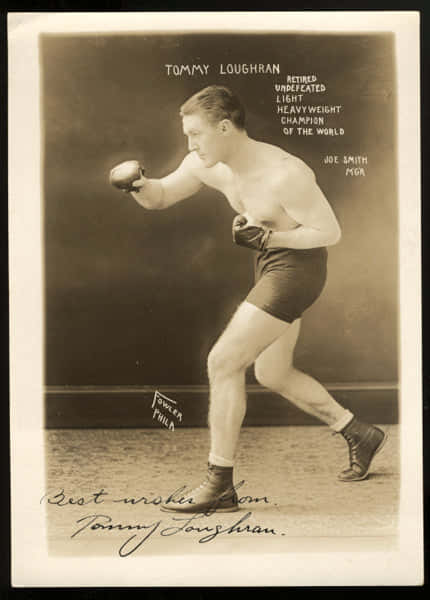 Tommy Loughran Punching Pose Wallpaper