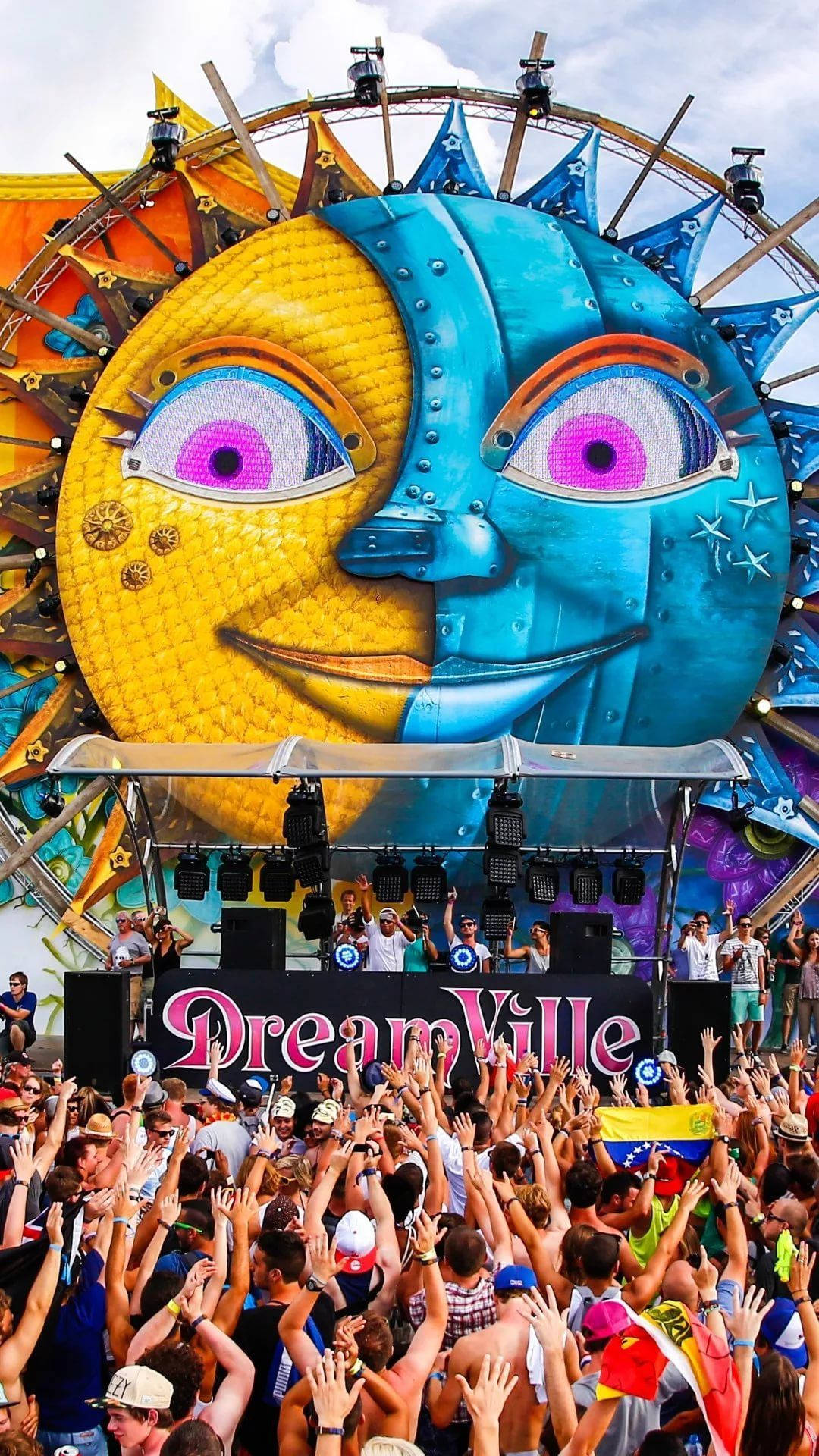 Tomorrowlanddream Ville - Ciudad De Los Sueños De Tomorrowland. Fondo de pantalla