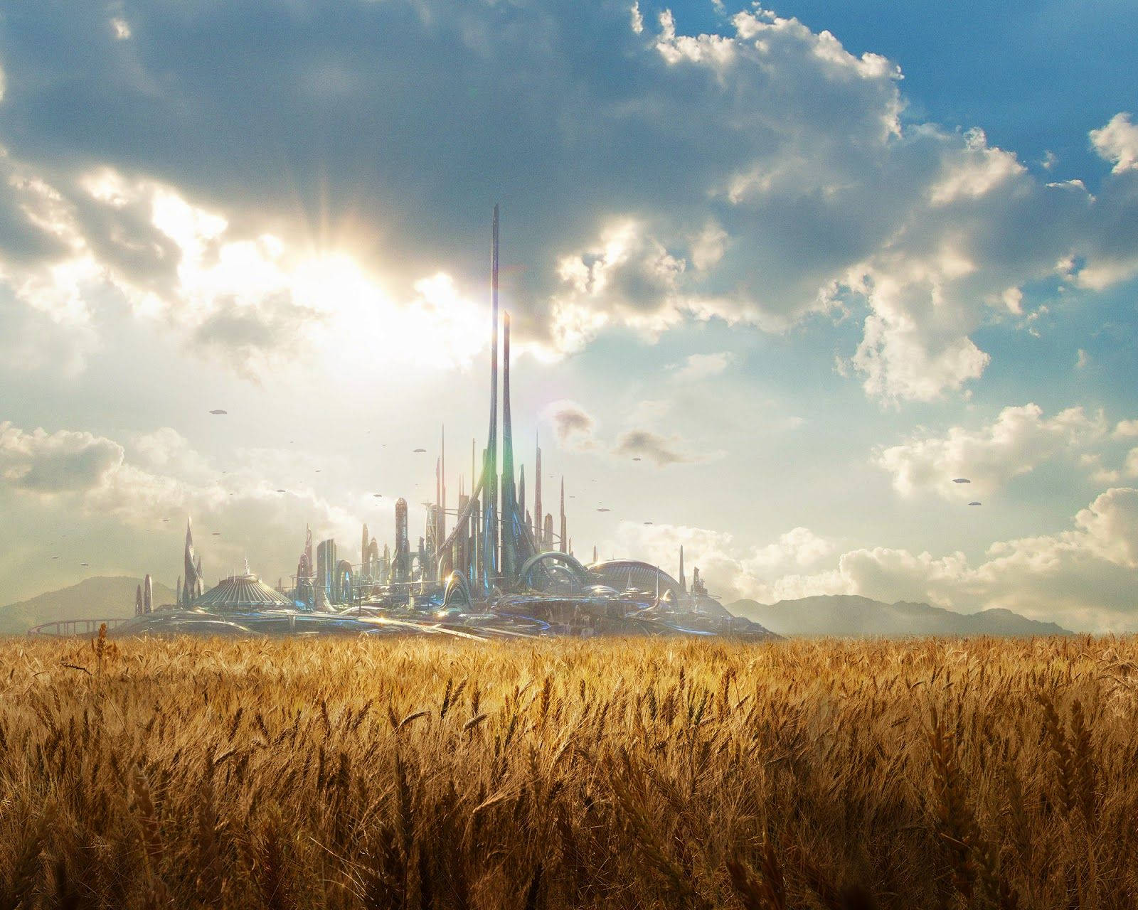 Tomorrowland Movie City In The Field Wallpaper
