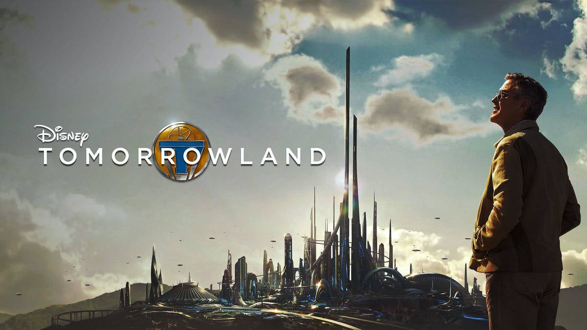 Tegnemblem Poster til Tomorrowland Film: Tag rejsen til de evige grænser og oplev magien! Wallpaper