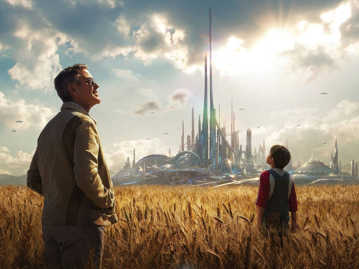 Tomorrowland Movie Frank With Nate Wallpaper