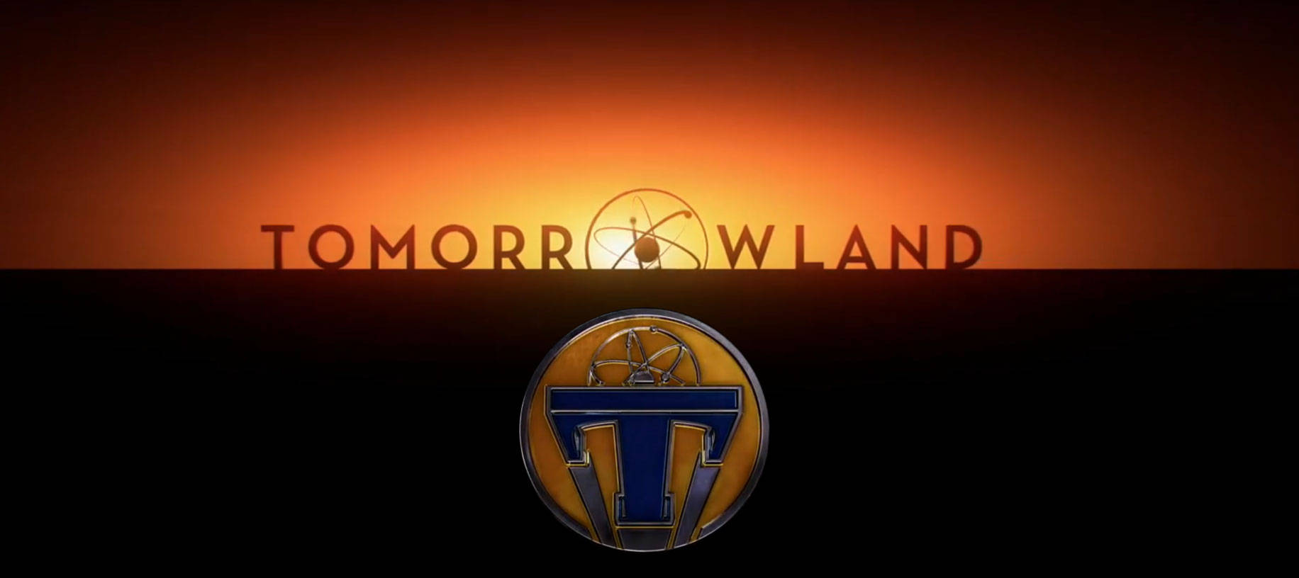Tapet Tomorrowland Movie Monogram Poster: “Fremhæv dit tilskueråndskab for filmen Tomorrowland med dette fantastiske, minimalistiske monogram tapet!” Wallpaper