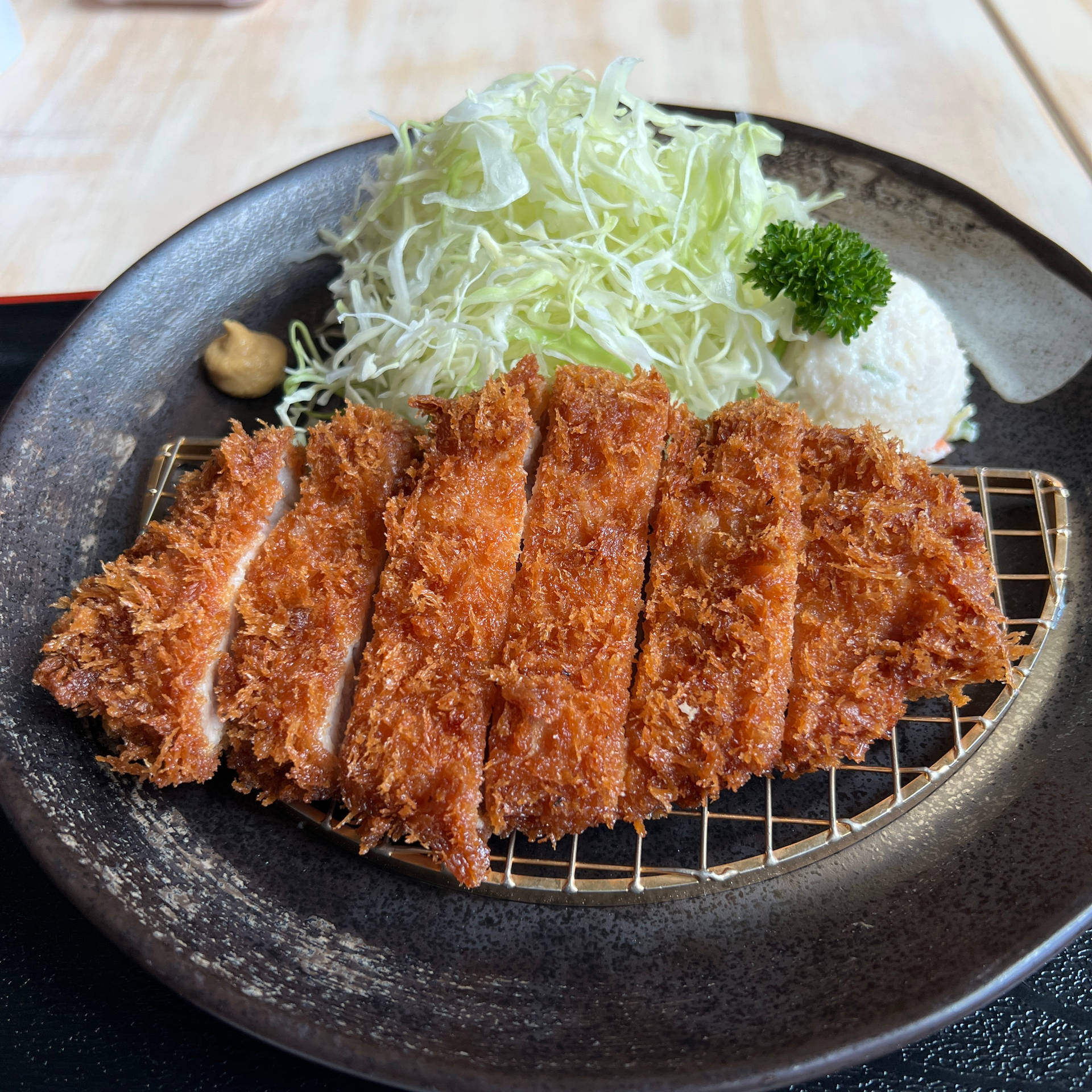 Mouthwatering Tonkatsu on a Grill Wallpaper