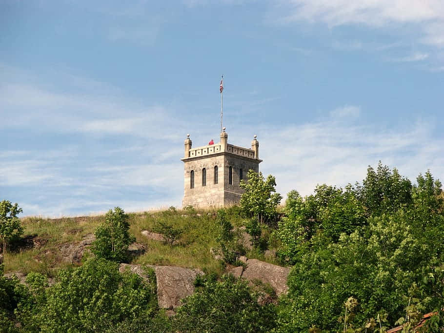 Tonsberg Tower Hilltop Norway Wallpaper