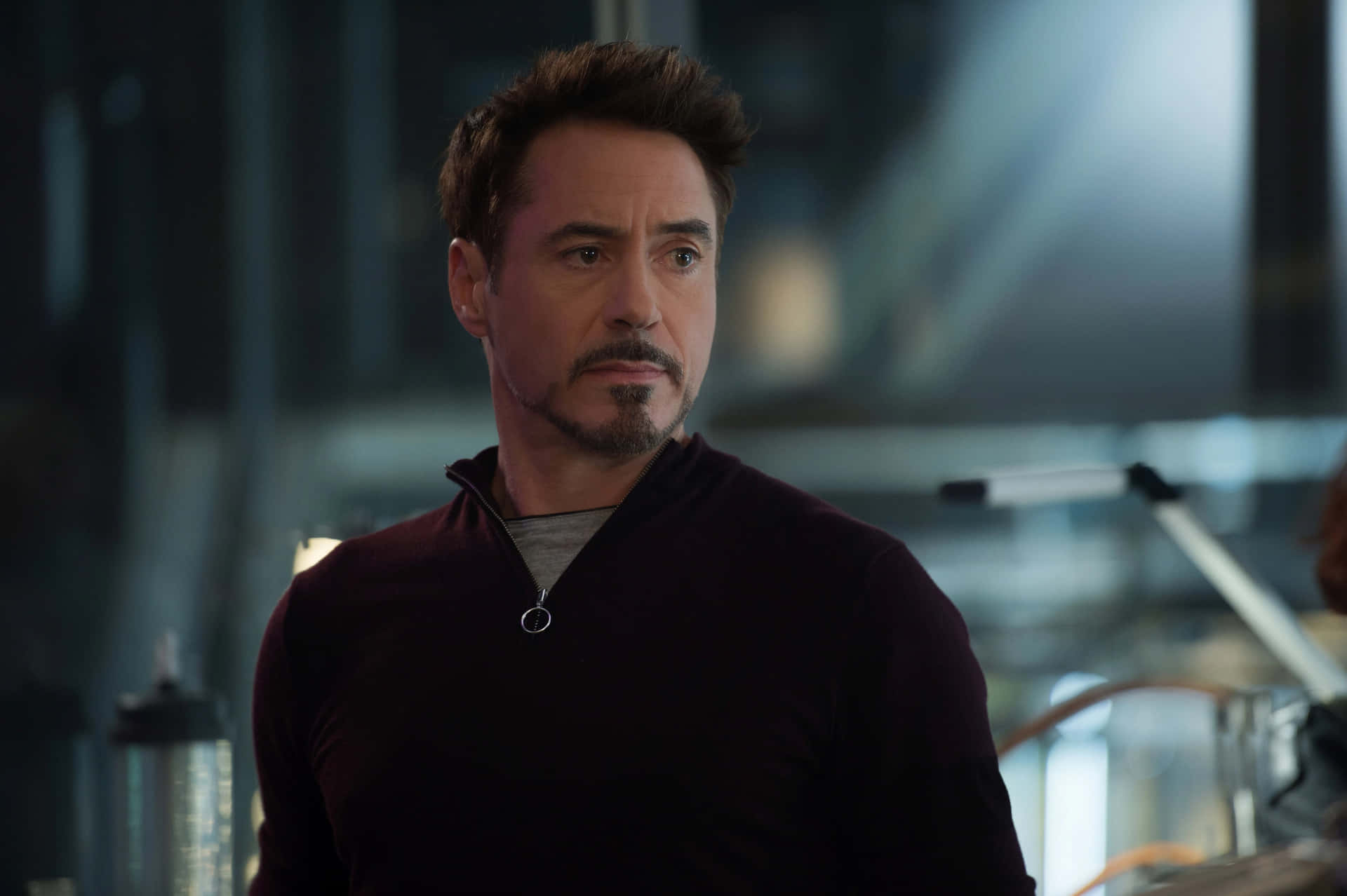 Tony Stark Concerned Expression Wallpaper