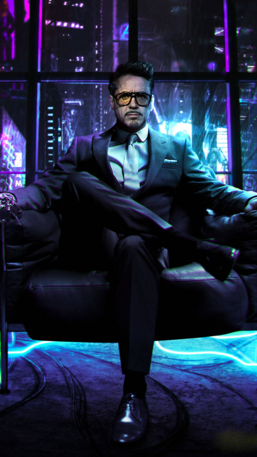 Tony Stark Cyberpunk Iphone X Background