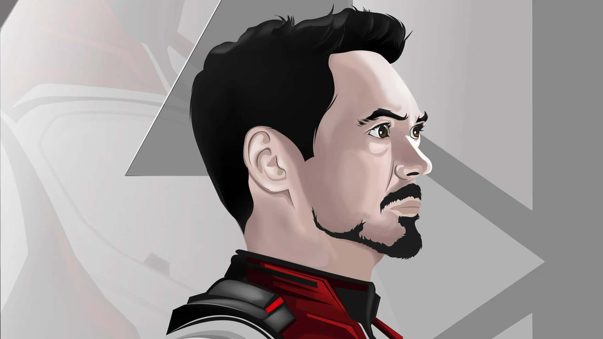 Tony Stark Illustration Wallpaper