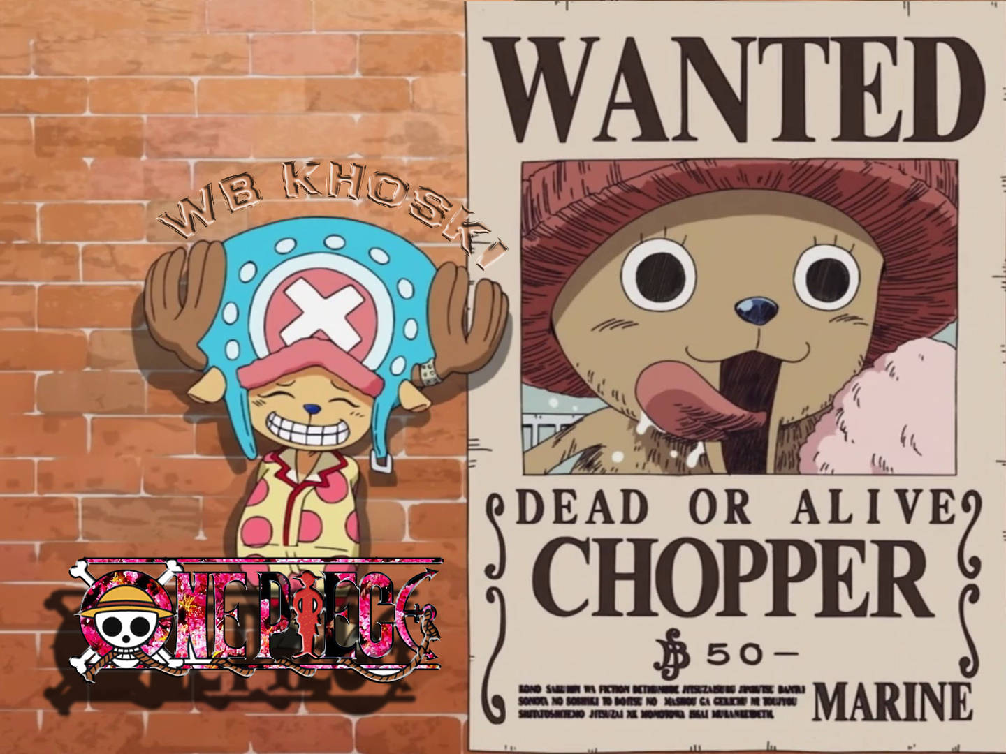 Tony Tony Chopper Wanted Poster Wallpaper