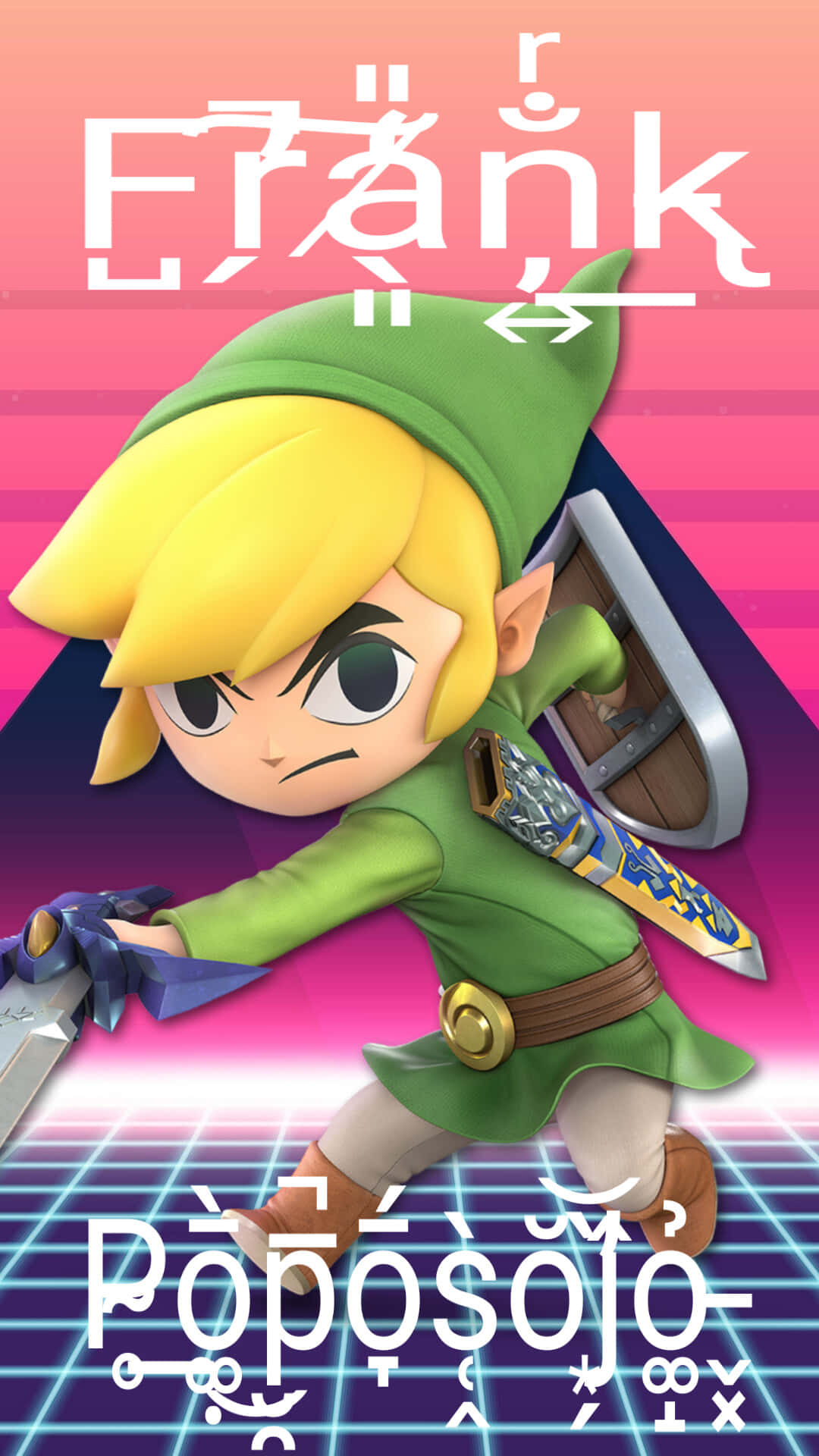 Sammenkæd helten fra Nintendos Legender af Zelda til din skrivebord. Wallpaper